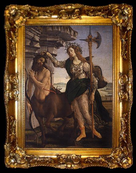 framed  Sandro Botticelli Pallas and the Centaur (mk08), ta009-2